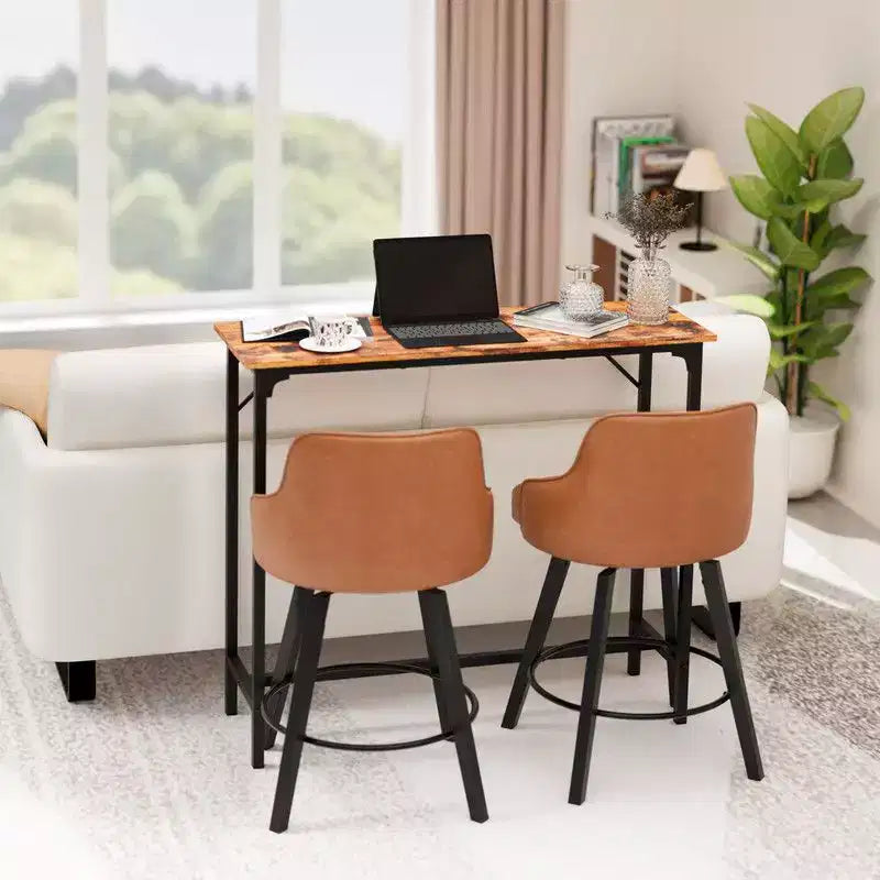 43'' Counter Height Bar Table Rectangular Pub Table Sofa Table