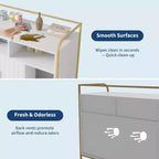 Meuble cache-litière pour chat avec étagères de rangement, armoire pour litière de chat et table d'appoint à cadre métallique moderne pour usage intérieur