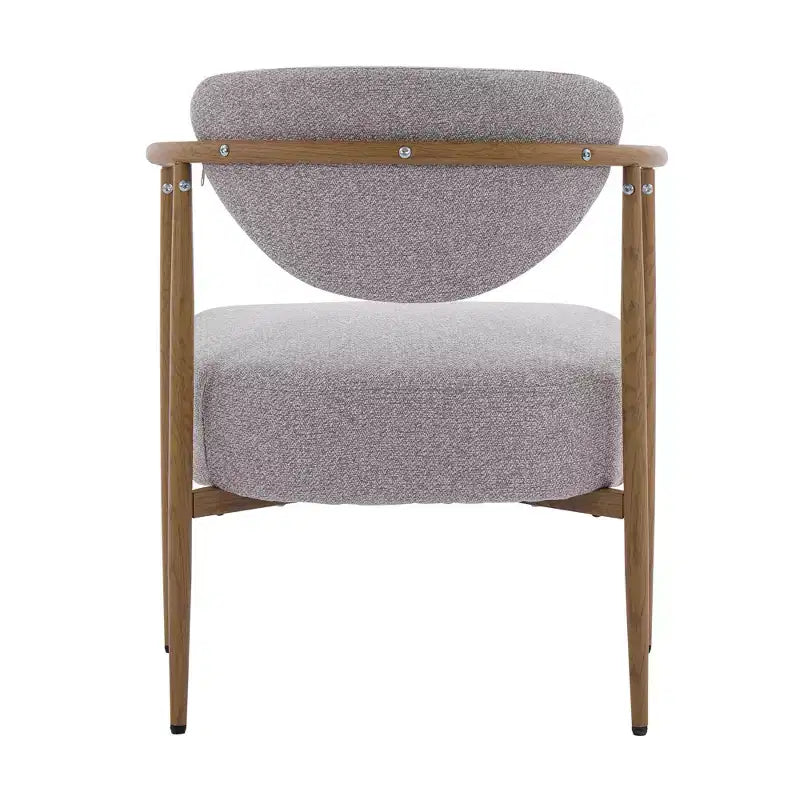 Chaise de salle à manger moderne, chaise d'appoint rembourrée en tissu avec cadre en métal pour salon, chambre, salle à manger, bureau à domicile