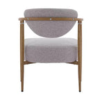 Chaise de salle à manger moderne, chaise d'appoint rembourrée en tissu avec cadre en métal pour salon, chambre, salle à manger, bureau à domicile
