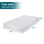 Matelas en mousse à mémoire de forme jumeau 8 po en boîte