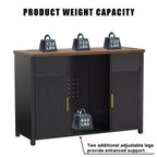 Meuble de Bar à Café avec Espace Réfrigérateur Meuble Mini Frigo Buffet Bahut 135 cm Noir