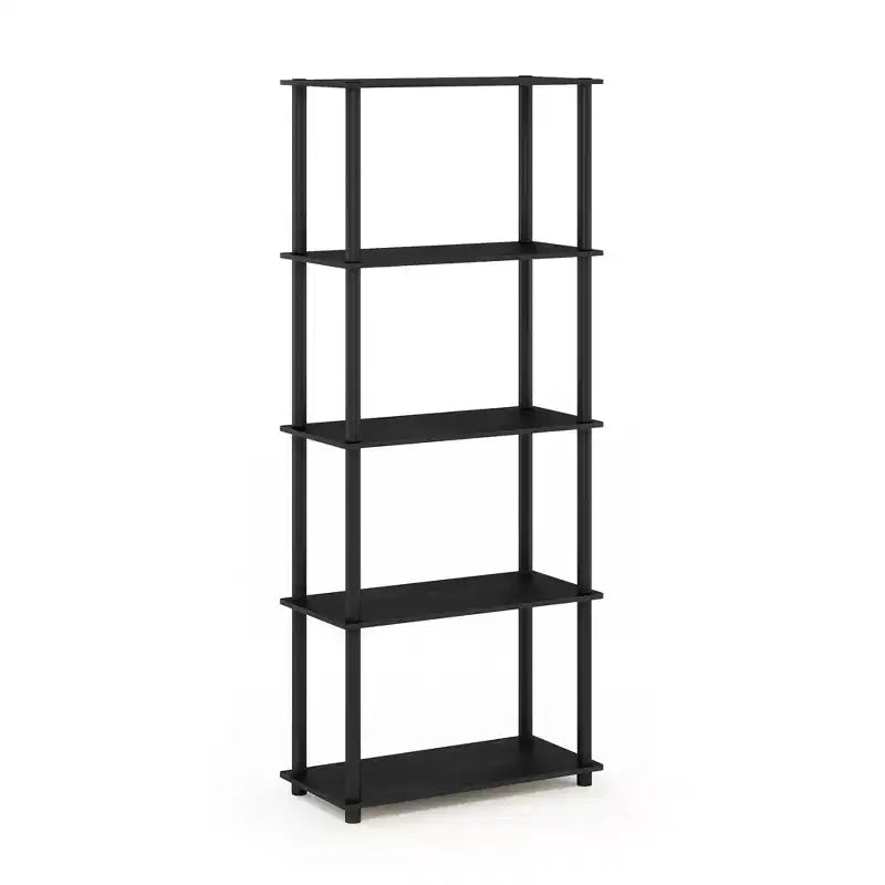 Étagère décorative haute à 5 niveaux avec rangement ouvert pour le salon et le bureau à domicile