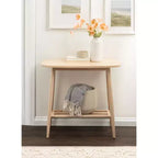 Console en bois 32x16x30 Naturel