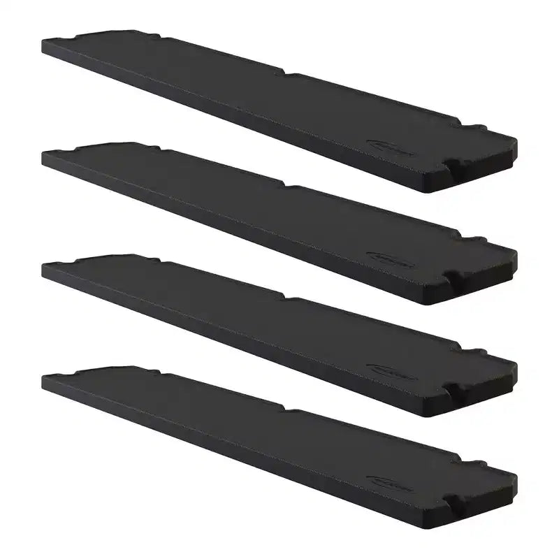Suncast 4 Pack Horizontal Shed Shelf Space Saving Wall Outdoor Storage, Black