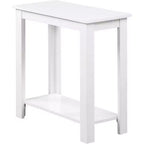 Table d'appoint rectangulaire en bois avec étagère inférieure