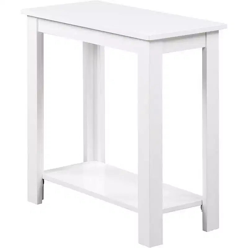 Table d'appoint rectangulaire en bois avec étagère inférieure