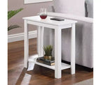 Table d'appoint rectangulaire en bois avec étagère inférieure