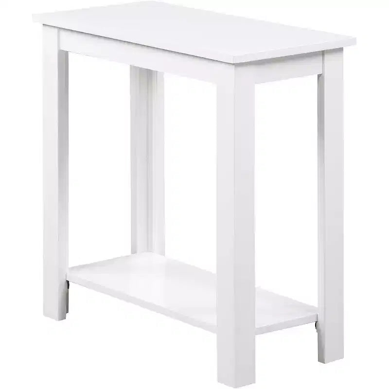 Table d'appoint rectangulaire en bois avec étagère inférieure