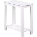 Table d'appoint rectangulaire en bois avec étagère inférieure