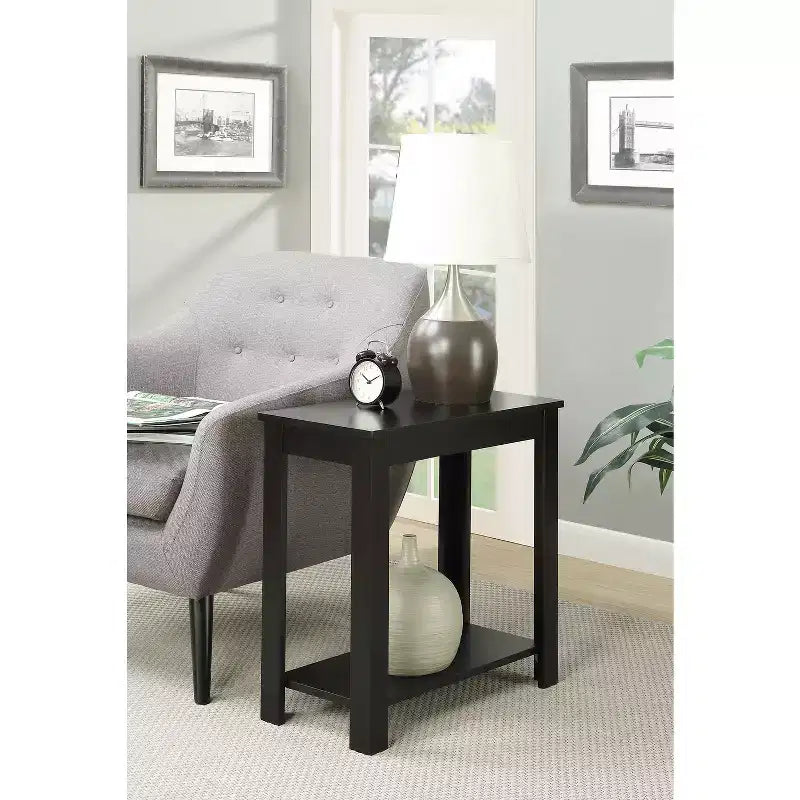 HomeStock Rectangle Wood Table Top End Table 1 -piece