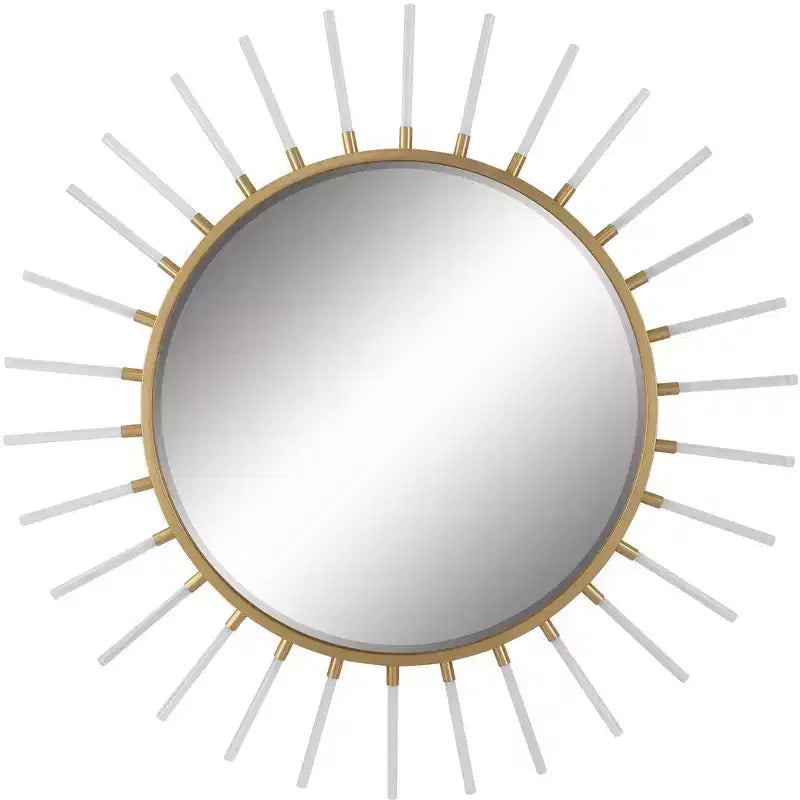 Uttermost Oracle Gold Leaf 55 Sunburst Wall Mirror
