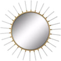 Uttermost Oracle Gold Leaf 55 Sunburst Wall Mirror