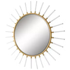 Miroir mural soleil doré 55 pouces