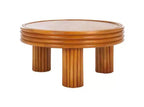 Bayard Rattan Round Coffe Table - CWK3008 - Natural - Safavieh Couture