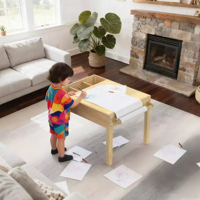 Table lumineuse 3-en-1 pour enfants avec rangement, table d'activités LED sensorielle pour blocs de construction et dessin, à partir de 3 ans