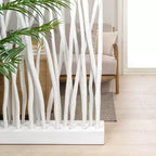 Paravent simple en branches de teck fait main style Bohème Côtier 99cm L x 173cm H