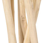Paravent simple en branches de teck fait main style Bohème Côtier 99cm L x 173cm H