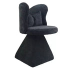 Chaise de Coiffeuse Élégante avec Dossier Papillon Chaise Moderne pour Chambre Tabouret de Maquillage Pivotant Fauteuil d'Appoint