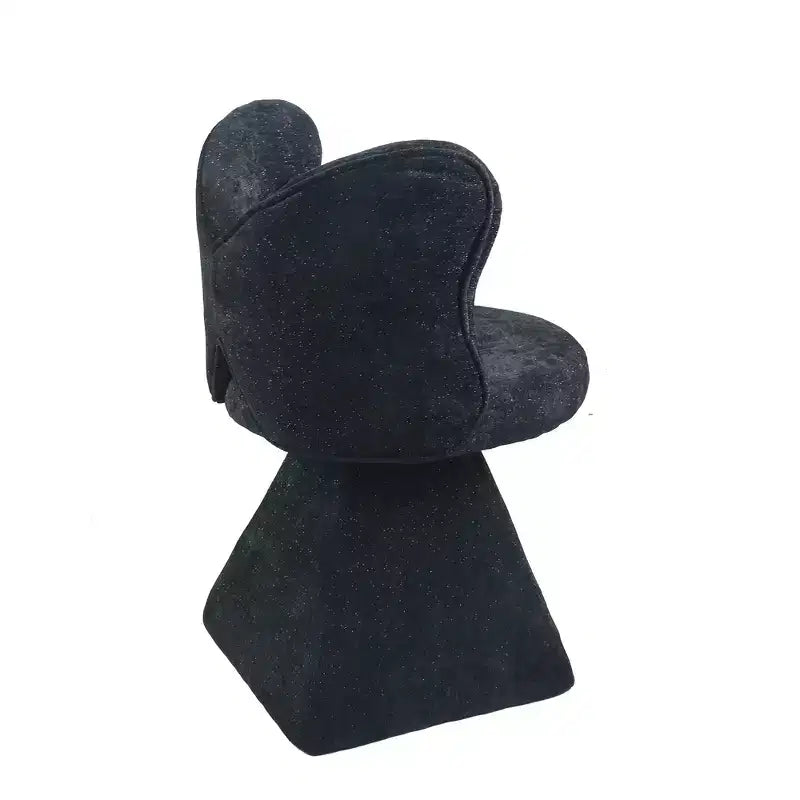 Chaise de Coiffeuse Élégante avec Dossier Papillon Chaise Moderne pour Chambre Tabouret de Maquillage Pivotant Fauteuil d'Appoint