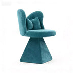 Chaise de Coiffeuse Élégante avec Dossier Papillon Chaise Moderne pour Chambre Tabouret de Maquillage Pivotant Fauteuil d'Appoint