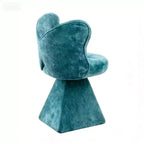 Chaise de Coiffeuse Élégante avec Dossier Papillon Chaise Moderne pour Chambre Tabouret de Maquillage Pivotant Fauteuil d'Appoint