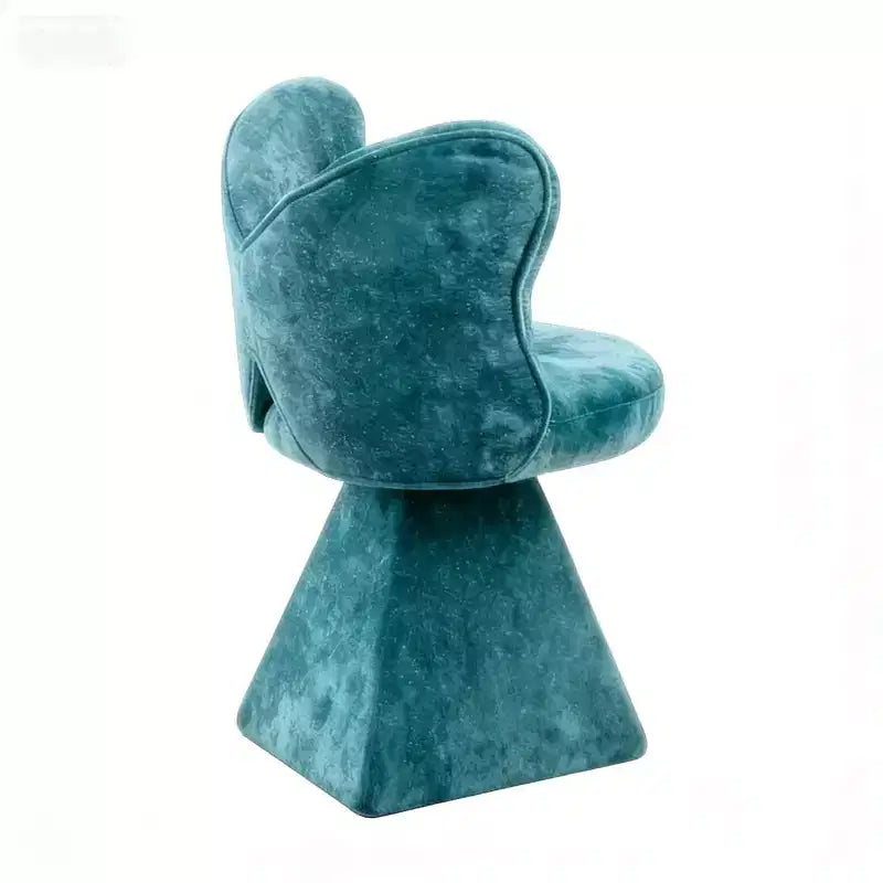 Chaise de Coiffeuse Élégante avec Dossier Papillon Chaise Moderne pour Chambre Tabouret de Maquillage Pivotant Fauteuil d'Appoint