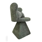 Chaise de Coiffeuse Élégante avec Dossier Papillon Chaise Moderne pour Chambre Tabouret de Maquillage Pivotant Fauteuil d'Appoint