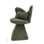 Chaise de Coiffeuse Élégante avec Dossier Papillon Chaise Moderne pour Chambre Tabouret de Maquillage Pivotant Fauteuil d'Appoint