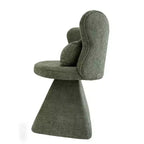 Chaise de Coiffeuse Élégante avec Dossier Papillon Chaise Moderne pour Chambre Tabouret de Maquillage Pivotant Fauteuil d'Appoint