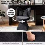Chaise de Coiffeuse Élégante avec Dossier Papillon Chaise Moderne pour Chambre Tabouret de Maquillage Pivotant Fauteuil d'Appoint