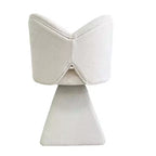 Chaise de Coiffeuse Élégante avec Dossier Papillon Chaise Moderne pour Chambre Tabouret de Maquillage Pivotant Fauteuil d'Appoint