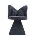 Chaise de Coiffeuse Élégante avec Dossier Papillon Chaise Moderne pour Chambre Tabouret de Maquillage Pivotant Fauteuil d'Appoint