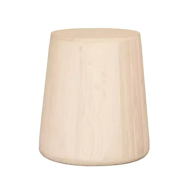 Table d'appoint ronde en bois massif naturel de 18 pouces