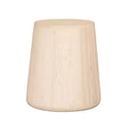 Table d'appoint ronde en bois massif naturel de 18 pouces