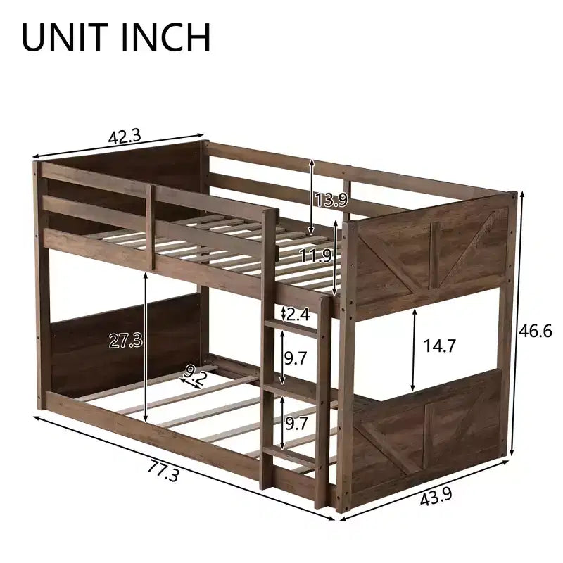 Barrière de sécurité pour lit superposé King, conception silencieuse, métal robuste