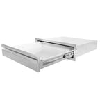 24 Outdoor Kitchen Drawer, 304 Stainless Steel Flush Mount Single Layer BBQ Island Drawer, Storage Drawer for Outdoor Kitchen Grill Station